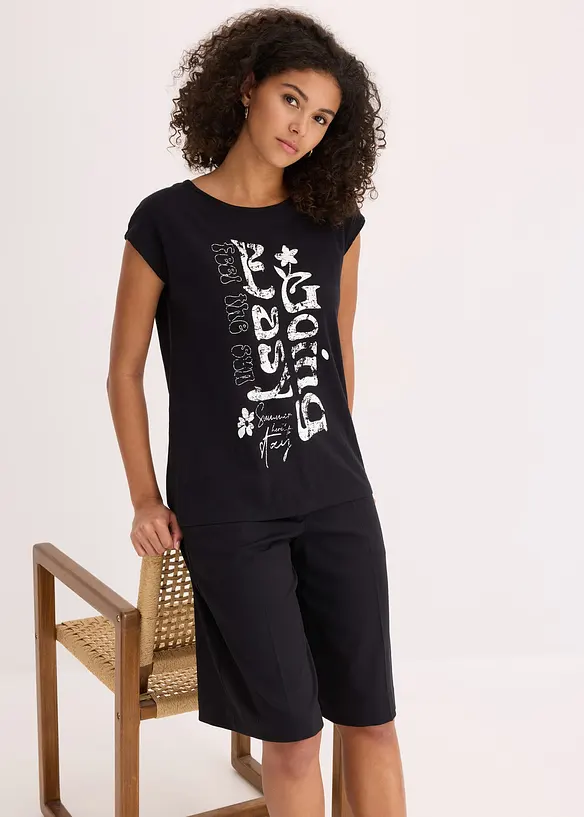 Maglia lunga in puro cotone biologico, bonprix