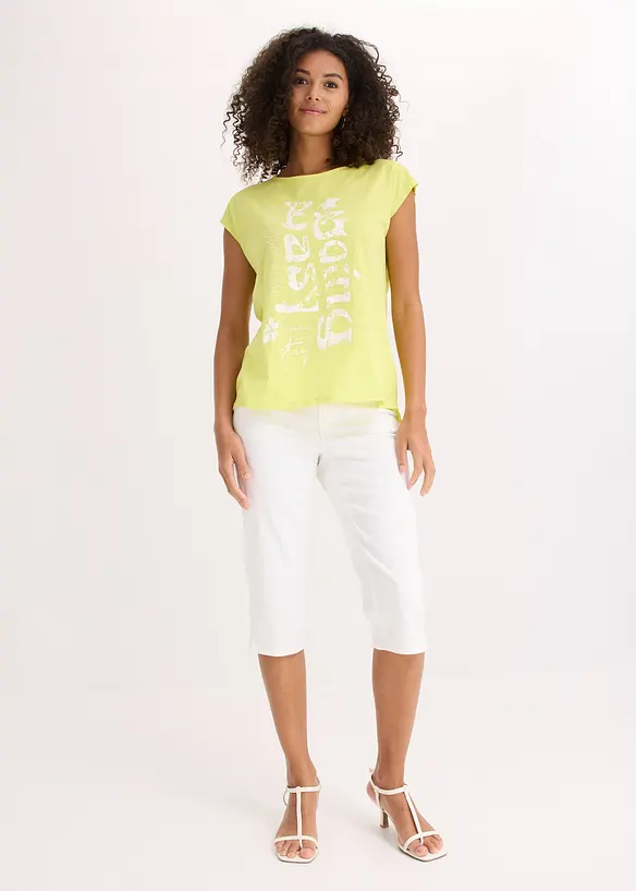 Maglia lunga in puro cotone biologico, bonprix