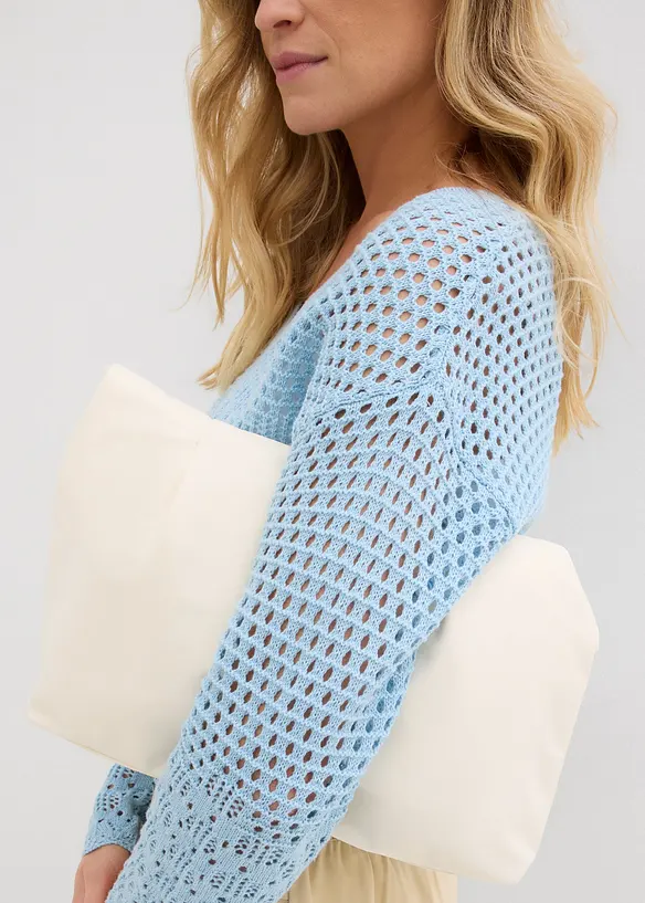 Maglione leggero traforato, bonprix