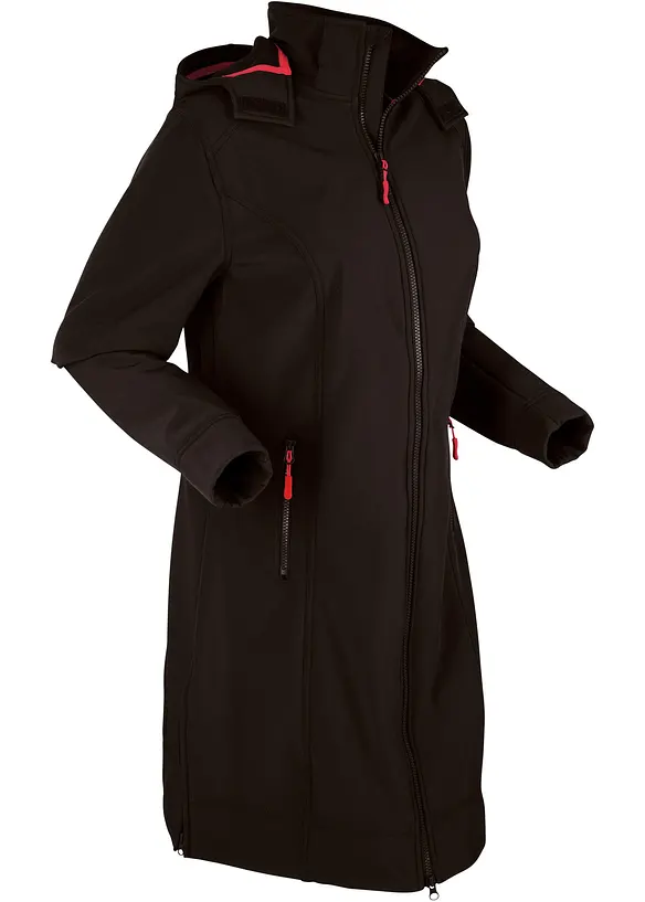 Giacca lunga in softshell idrorepellente, bonprix