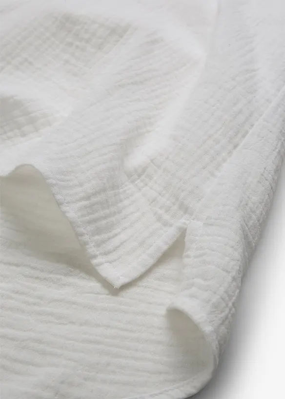 Blusa a maniche corte in mussola leggera, bonprix