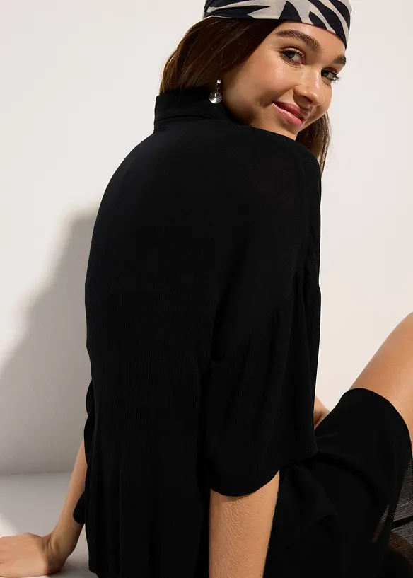 Blusa corta da mare in viscosa fluida, bonprix