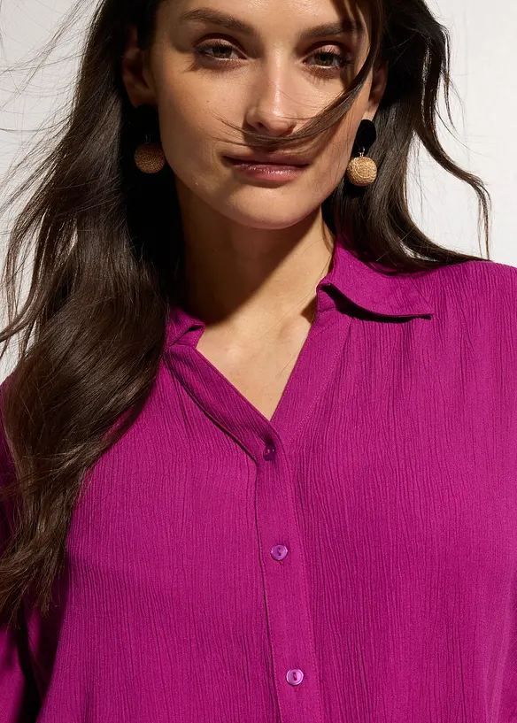 Blusa corta da mare in viscosa fluida, bonprix