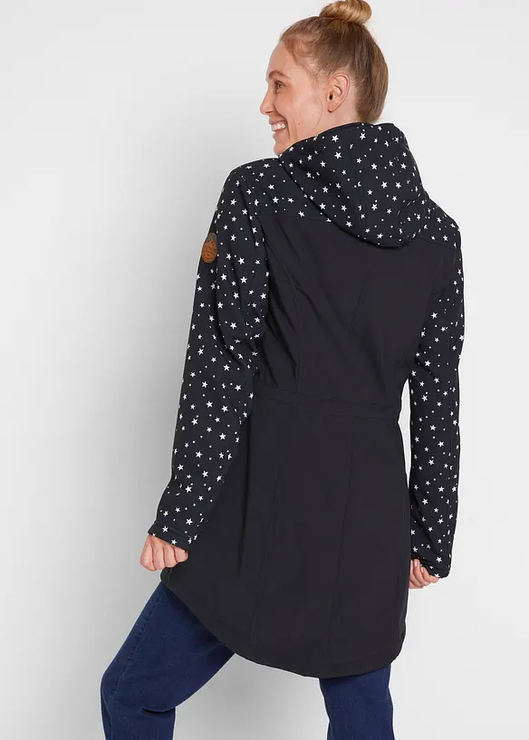 Parka tecnico in softshell con interno in morbido pile, bonprix