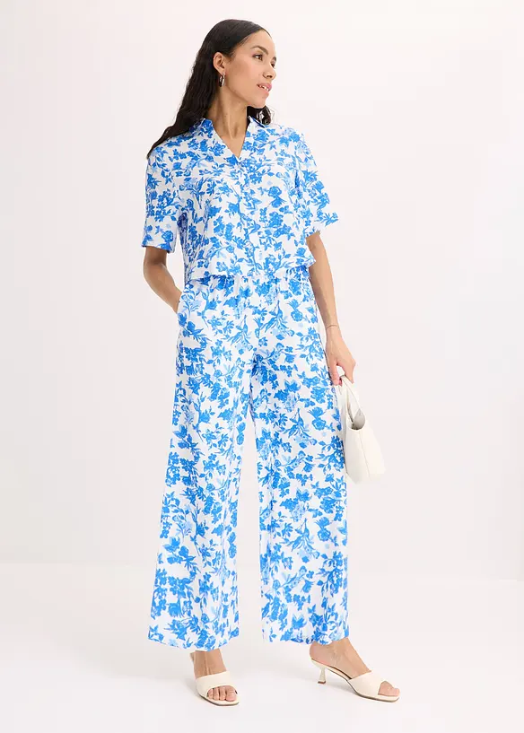 Camicetta a maniche corte in misto viscosa morbido, bonprix