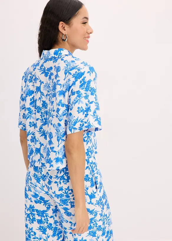 Camicetta a maniche corte in misto viscosa morbido, bonprix