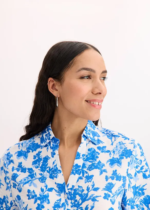 Camicetta a maniche corte in misto viscosa morbido, bonprix