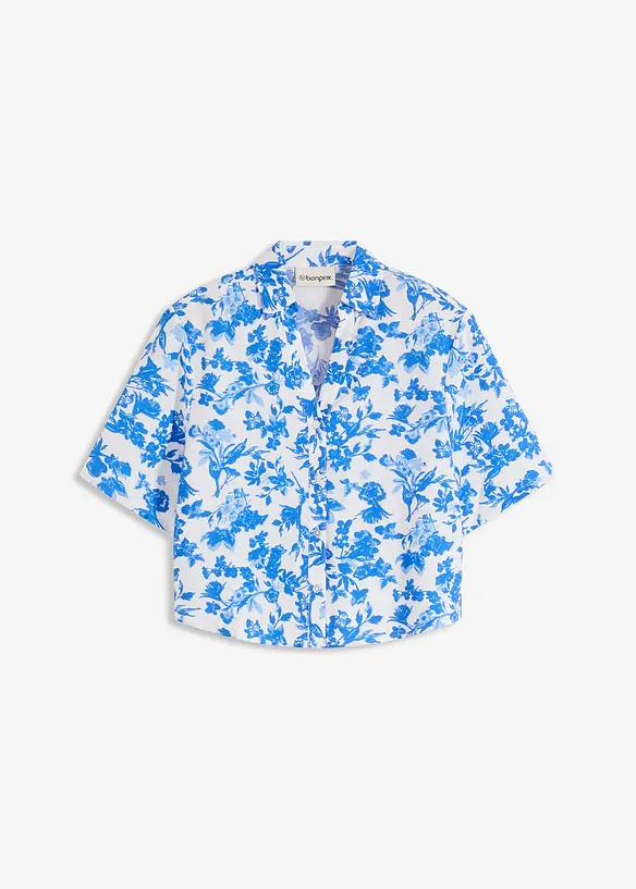 Camicetta a maniche corte in misto viscosa morbido, bonprix