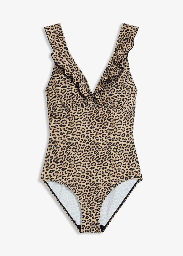 Costume intero con volant, bonprix