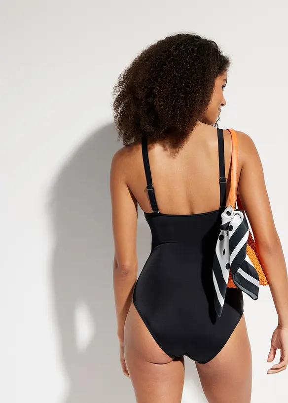 Costume intero con scollatura squadrata, bonprix