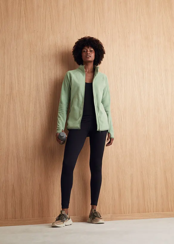 Giacca in pile con tasche zippate, bonprix