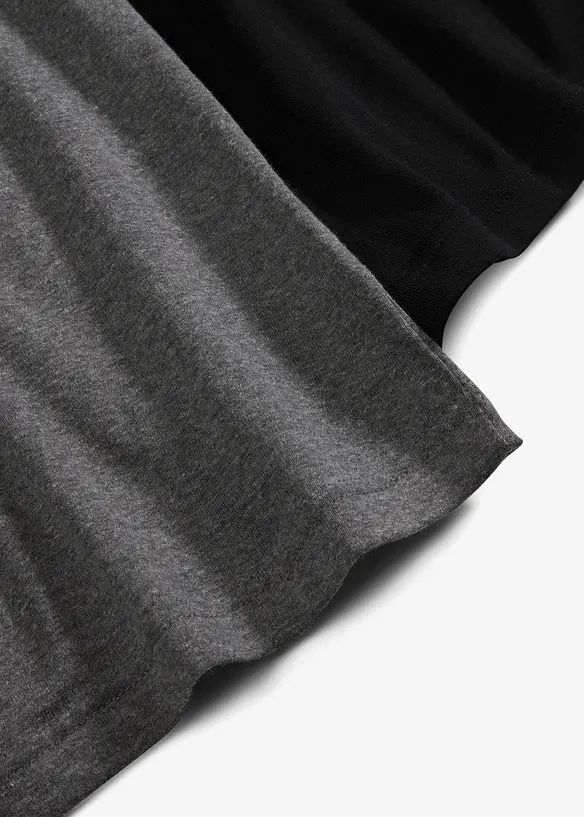 Top con spalline sottili in puro cotone (pacco da 2), bonprix