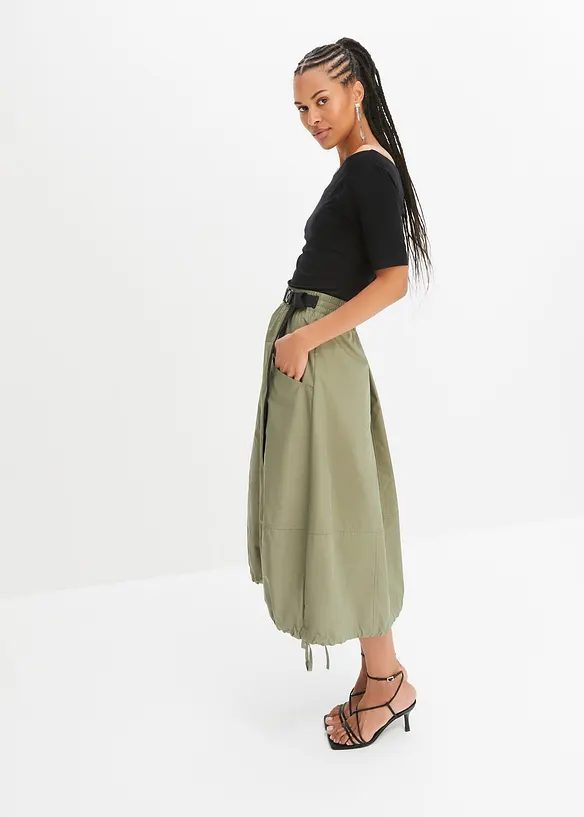 Maglia con spalle scoperte in misto viscosa, bonprix