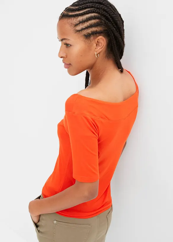 Maglia con spalle scoperte in misto viscosa, bonprix