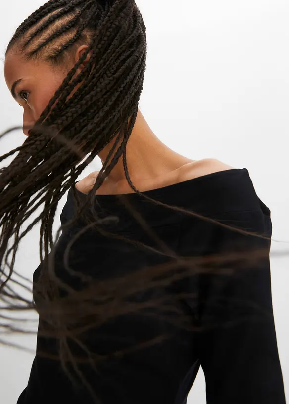 Maglia con spalle scoperte in misto viscosa, bonprix