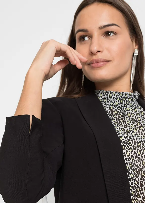 Blazer lungo in misto viscosa, bonprix