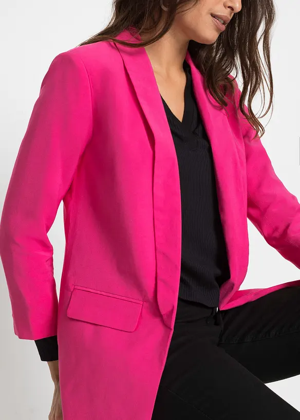 Blazer lungo in misto viscosa, bonprix