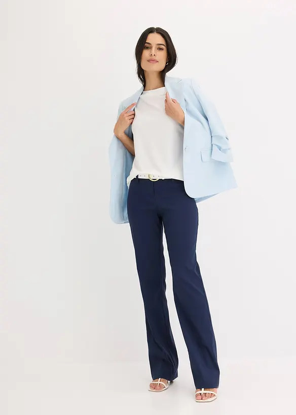 Pantaloni bootcut elasticizzati, bonprix