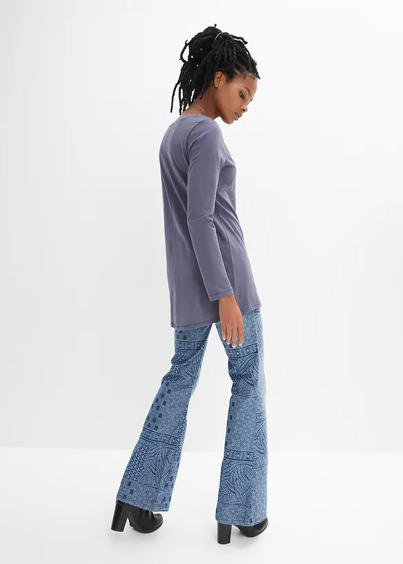 Maglia a maniche lunghe in jersey slub leggero, bonprix