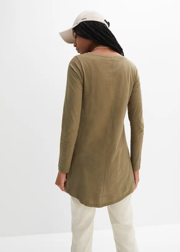 Maglia a maniche lunghe in puro cotone, bonprix