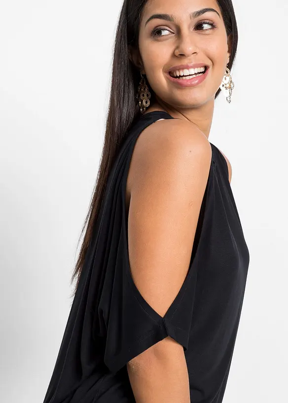 Maglia a spalle scoperte in viscosa, bonprix