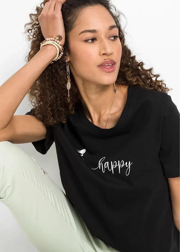 T-shirt in puro cotone, bonprix