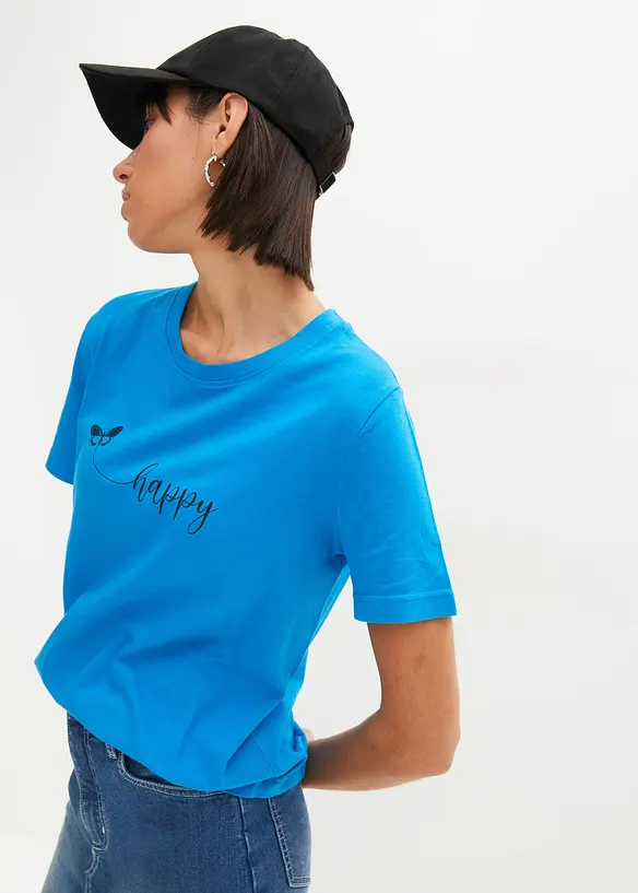 T-shirt in puro cotone, bonprix