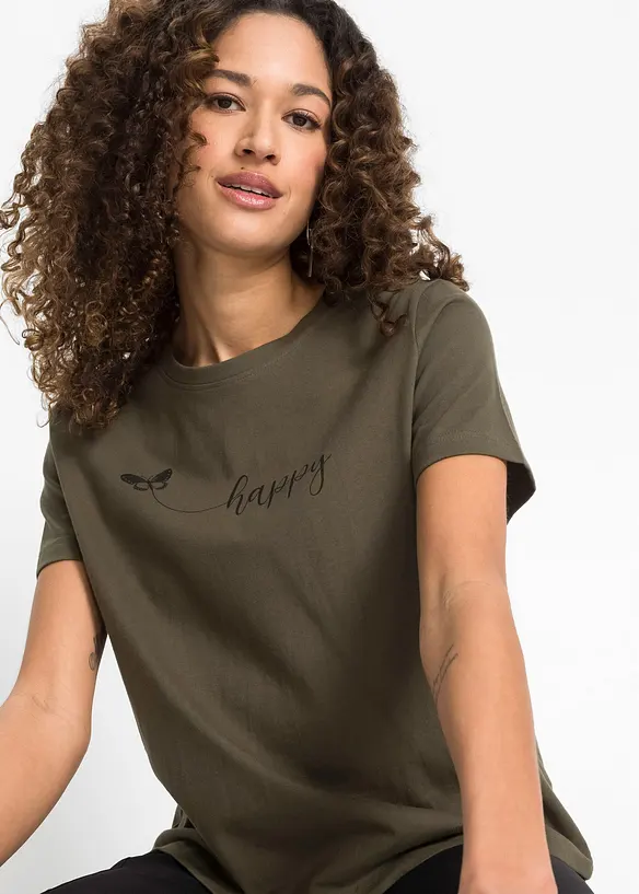 T-shirt in puro cotone, bonprix