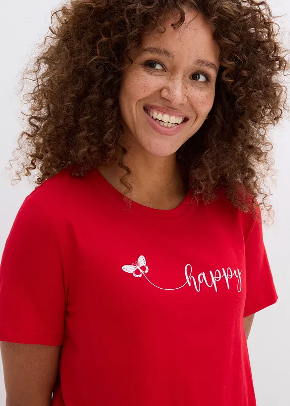 T-shirt in puro cotone, bonprix