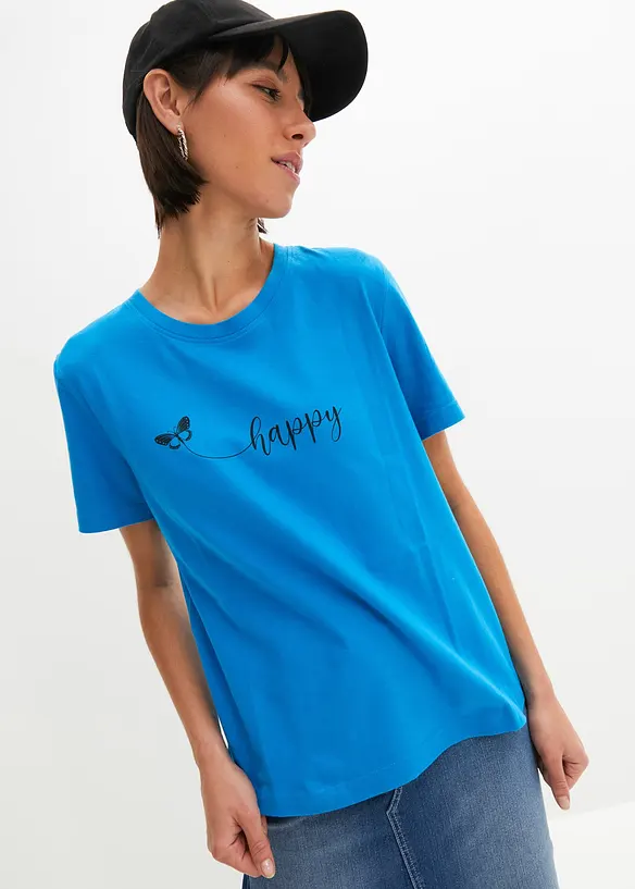 T-shirt in puro cotone, bonprix