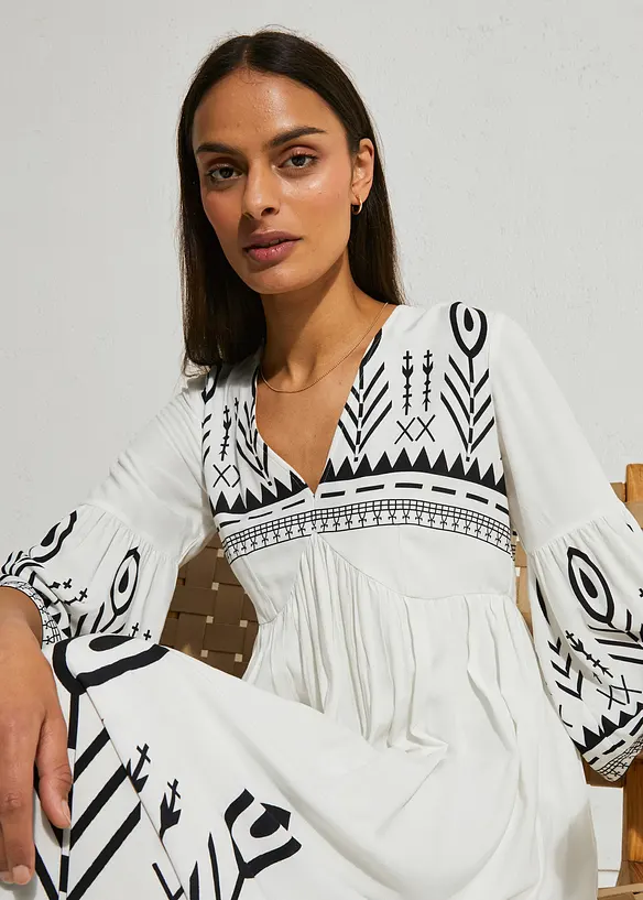 Abito midi in viscosa fluida, bonprix