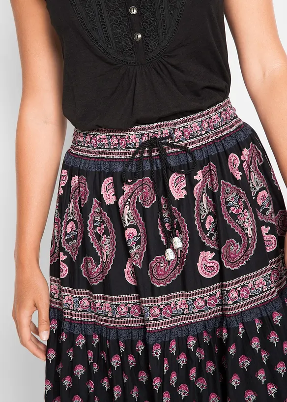 Gonna lunga in puro cotone, bonprix