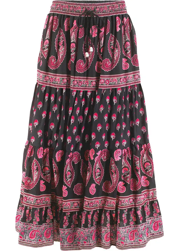 Gonna lunga in puro cotone, bonprix