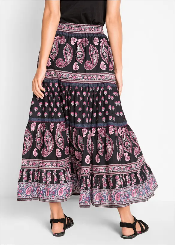 Gonna lunga in puro cotone, bonprix