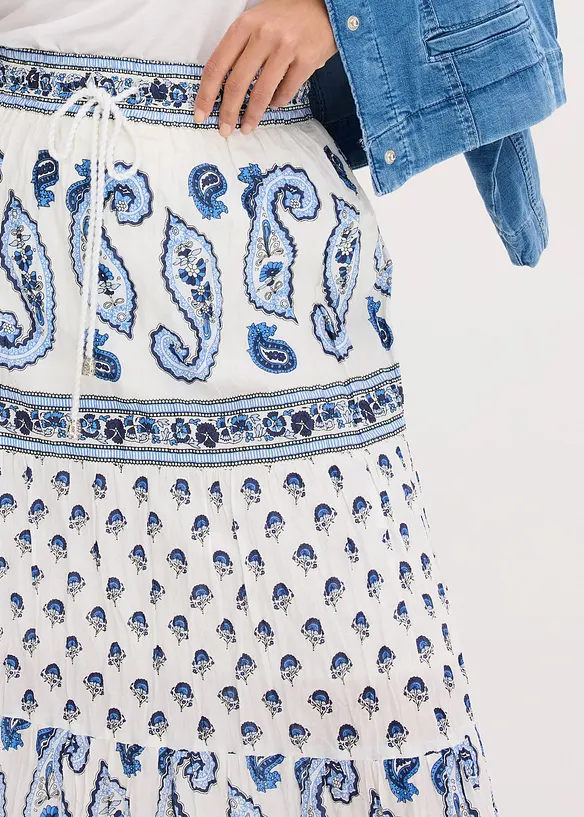 Gonna lunga in puro cotone, bonprix