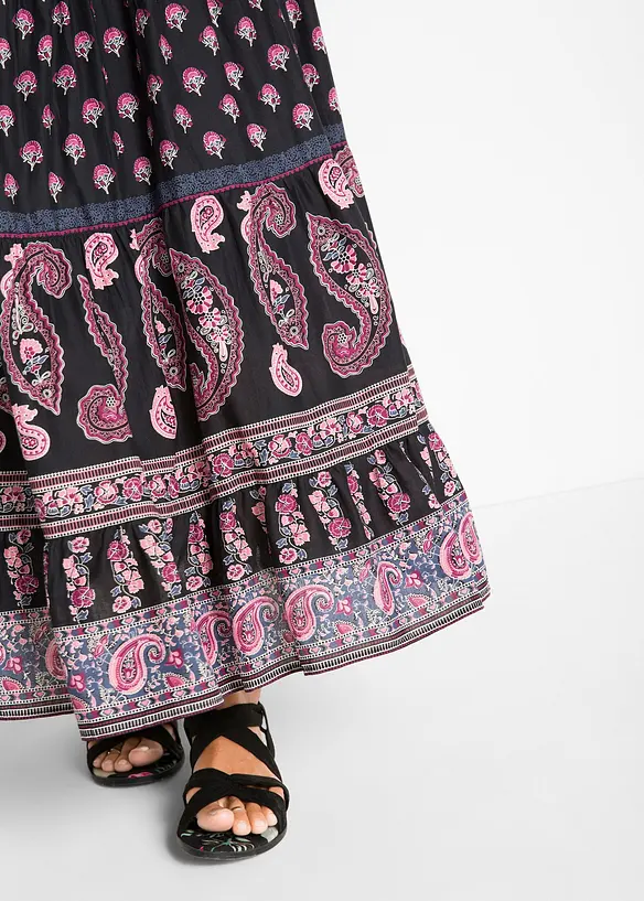 Gonna lunga in puro cotone, bonprix