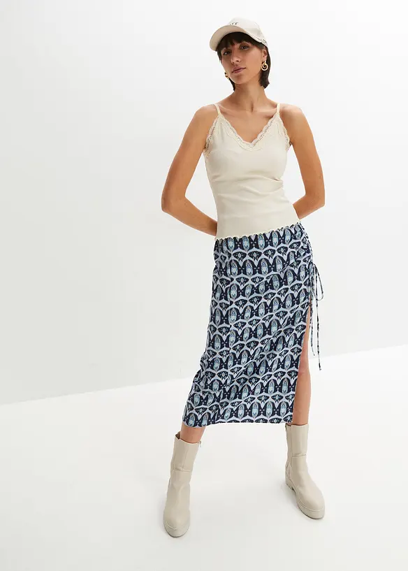 Top a costine in misto viscosa morbido (pacco da 2), bonprix