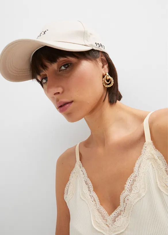 Top a costine in misto viscosa morbido (pacco da 2), bonprix