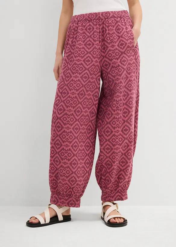 Pantaloni alla turca in puro cotone, bonprix