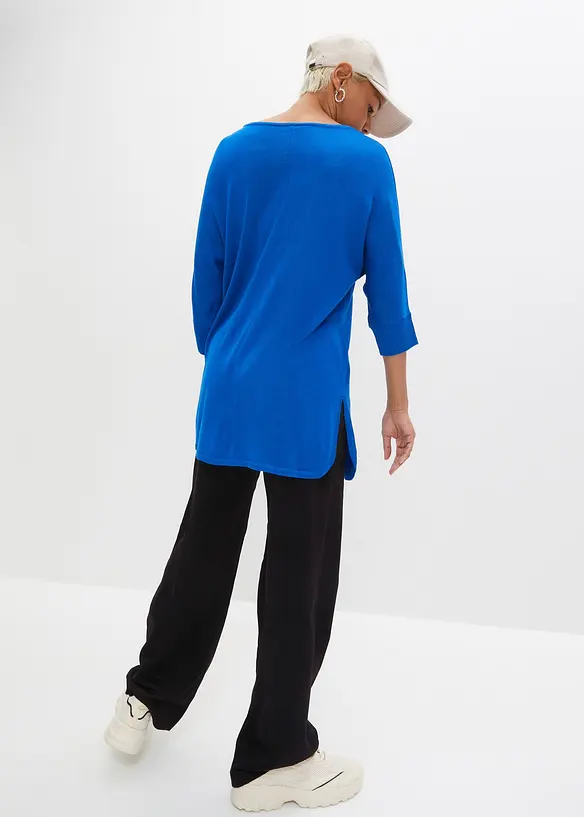 Maglione in filato fine con maniche a 3/4, bonprix