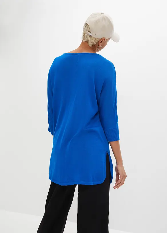 Maglione in filato fine con maniche a 3/4, bonprix