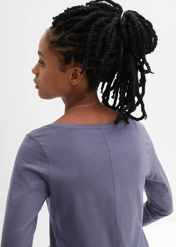 Maglia a maniche lunghe in jersey slub leggero, bonprix
