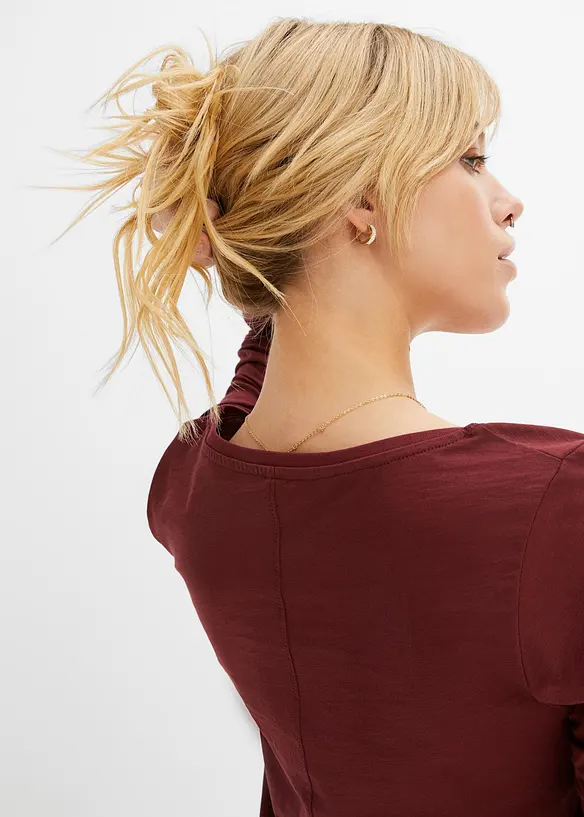 Maglia a maniche lunghe in puro cotone, bonprix