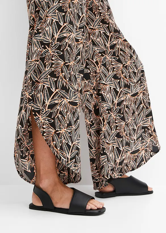 Pantaloni a palazzo con spacchi, bonprix