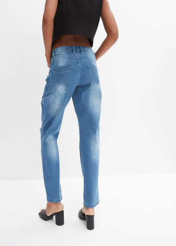 Jeans boyfriend, vita media, bonprix