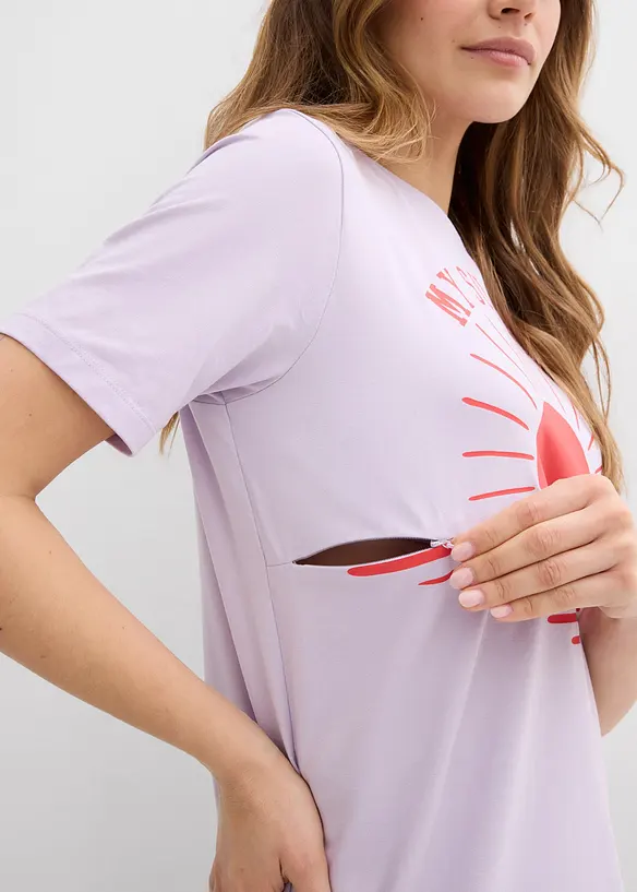 Maglia pr&eacute;maman / da allattamento in cotone biologico, bonprix