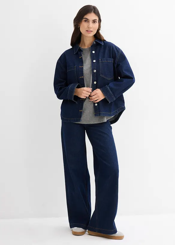 Maglia pr&eacute;maman in cotone biologico con funzione allattamento discreta, bonprix