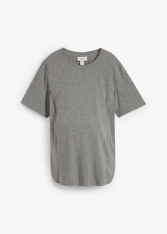 Maglia pr&eacute;maman in cotone biologico con funzione allattamento discreta, bonprix