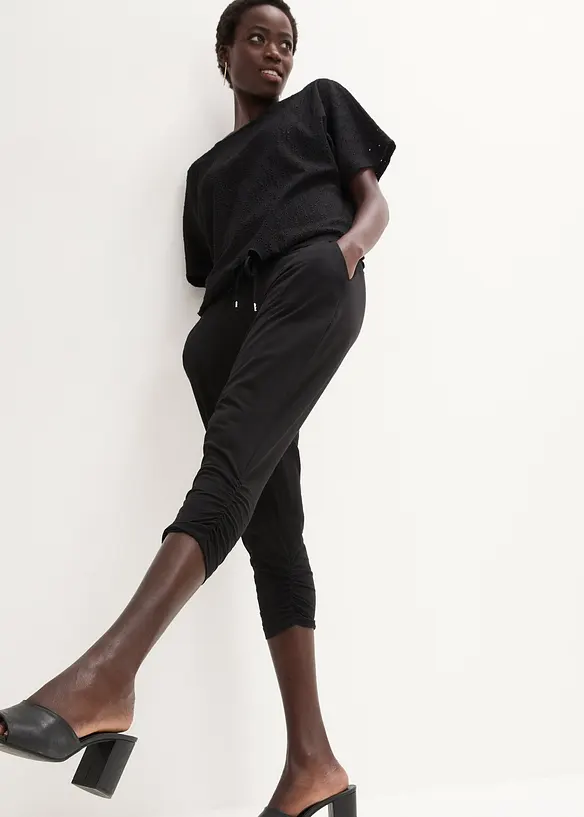 Pantaloni in jersey di misto cotone, bonprix