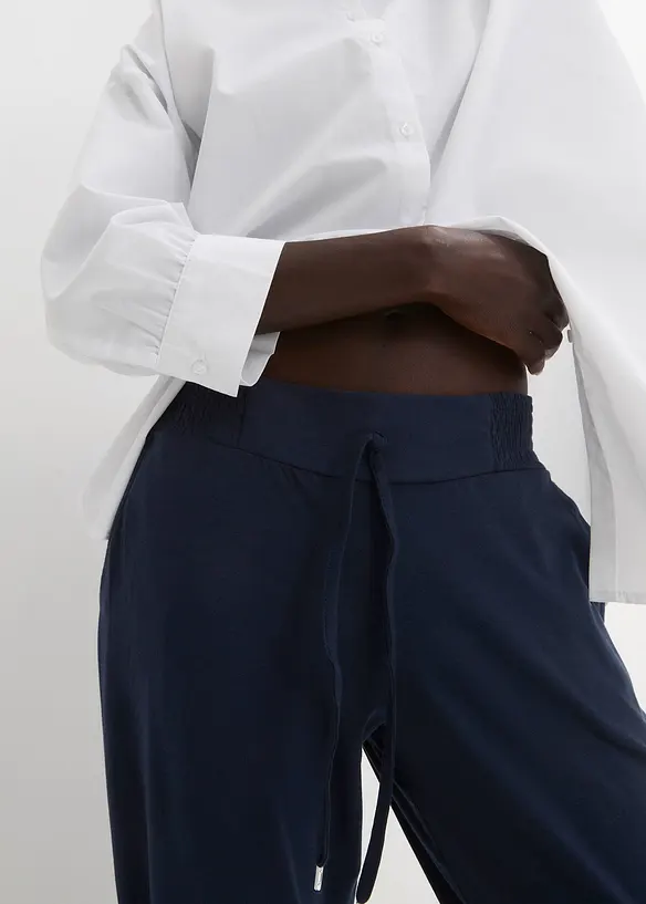 Pantaloni in jersey di misto cotone, bonprix